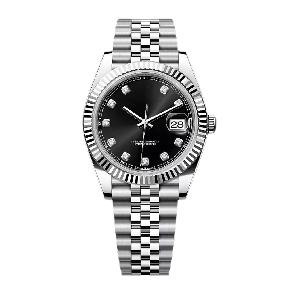 Datejust Diamond Black Dial Jubilee 41mm